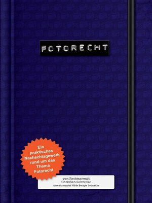 cover image of Fotorecht